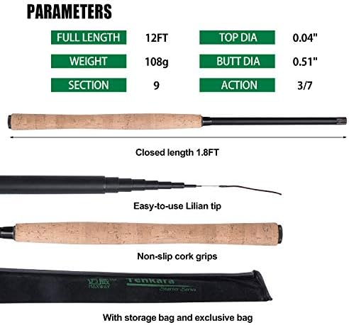 Goture Telescopic Tenkara Fishing RodPortable Hand Fishing Poles 12-24Ft - Image 6