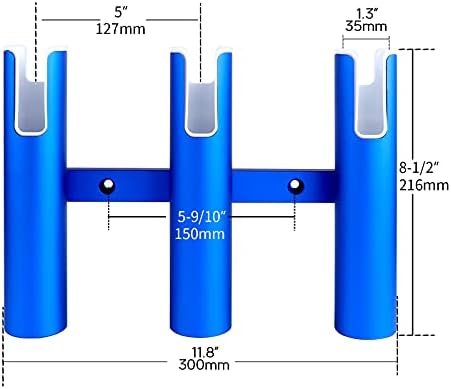 Aluminium Wall-Mounted Fishing Rod Holder for Boat, Garage & Marine - Holds Rods & Poles - Image 2
