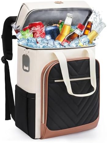 Backpack Cooler Insulated Leakproof, Soft Cooler Backpack for Beach by AMNOW