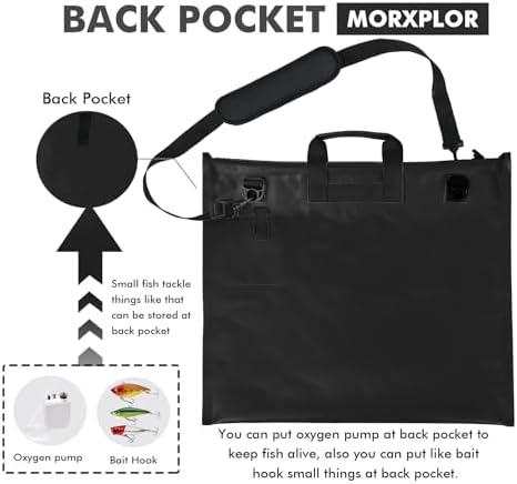 MORXPLOR Fish Bag Heavy Duty Tournament Fishing Weigh in Bag 26x23 inches - Image 3