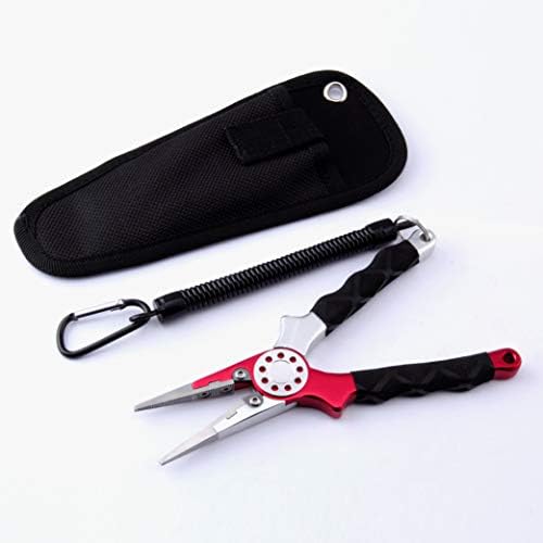 Saltwater Fishing Pliers, Aluminum Braid Cutter with Sheath - Image 3