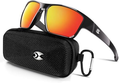 suoso Sports Polarized Sunglasses for Men: Womens UV400 Protection Sun Glasses Wrap Around Goggles for Fishing Driving TR90 by suoso