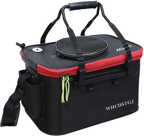 Fishing Bucket, Versatile Foldable Portable Fishing Bucket The 6 Gallon EVA Fish Bucket is Suitable for Storing Live Fish and Fresh Bait.… by WHCDSTGJ