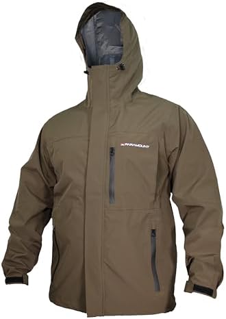 Paramount Outdoors Gale Rain Jacket Men's Waterproof Breathable Fishing Jacket with hood, taped seams by ParamountOutdoors