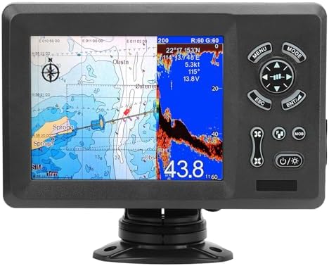 7in Marine Plotter Built in Fish Finder Colored LCD Display Split Screen IP66 Boat Navigation Locator Marine PlotterGPS PlotterBoat PlotterMarine LocatorBoat Navigation - Image 4