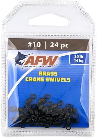 AFW Brass Crane Fishing Swivels Heavy Duty Barrel Tackle by AFWFishingBrands