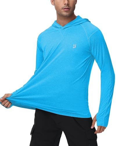 Roadbox Men's UPF 50+ Fishing Shirts, Long Sleeve UV Sun Protection Hoodie - Image 2