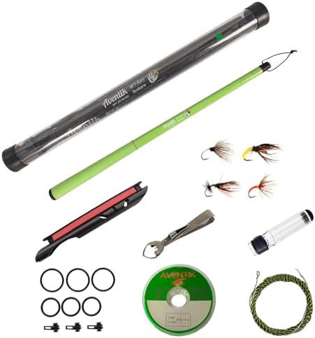 Aventik FreshStart Tenkara Rod in 7ft/8ft Action 7:3 Complete Beginner Kit by EUPHENG