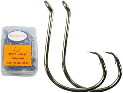 Catfishing Circle Hooks-Octopus Fishing Circle Hook for Catfish 50/100 Pack by Kunsilane