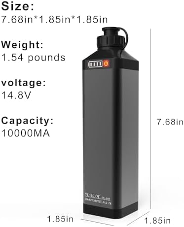 Super Mini 14.8V 10000 mAh Electric Reel Battery. Aluminum Alloy Rustproof Case. Compatible with Daiwa & Shimano Electric Fishing rReels. High Performance and Reliable Power Supply - Image 4