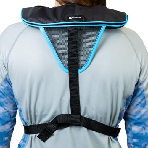 BLUESTORM Cirrus26 Inflatable PFD Life Jackets for Adults | US Coast Guard Approved Automatic Life Vest w/Manual Override Convertibility - Image 6