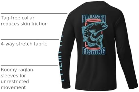 Palmyth Fishing Shirts for Men Long Sleeve UPF 50+ T Shirt Sun Protection - Image 4