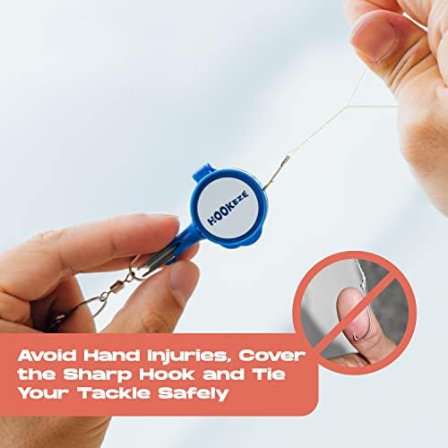 HOOK-EZE Fishing Knot Tying Tool | Protect from Fish Hooks | Tie Fishing Knots Easily | Cool Gadgets for Fishermen | Ice Fly Fishing | Fishing Accessories for Beginner Anglers | Nail Knot Tool - Image 5
