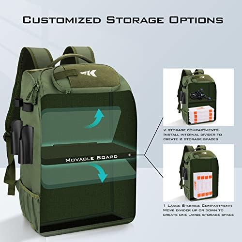 KastKing KarryAll Fishing Backpack with Rod Holder 4 Tackle Boxes, 40/26L - Image 5
