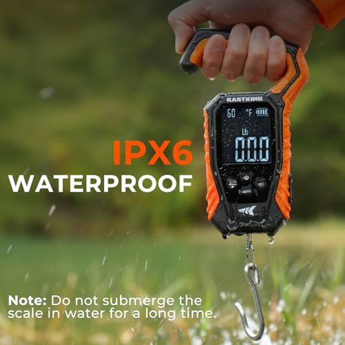KastKing Weighmaster Digital Fish Scale, IPX6 Waterproof, Orange - Image 5