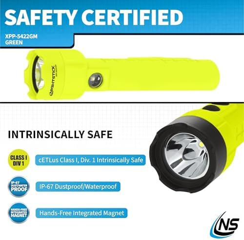 Nightstick XPP-5422GM Intrinsically Safe Dual-Light Flashlight w/Magnets-3 AA (not Included) -Green-UL913, Multicolor - Image 5