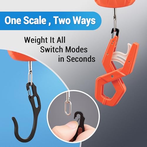 Fish Scale with Lip Gripper, 110 lb, Multi-Mode lb/oz/kg, Measuring Tape - Image 6