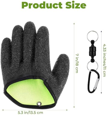 Ptwola 2 Pcs Fishing Gloves with Magnet Release - Image 2