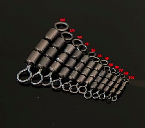 10-30pcs High Speed 3 Roller Swivels 3 Bead Rolling Chain Swivel Fishing Line Lure Connector 12 Sizes - Image 5