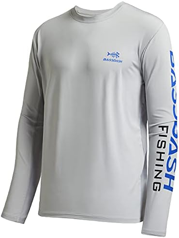 BASSDASH Fishing T Shirts for Men UV Sun Protection UPF 50+ Long Sleeve Tee T-Shirt by Bassdash