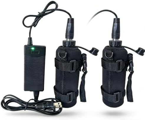 Compatible Sea Fishing Electric Reel Battery for Daiwa Shimano, Replace for BM2300 BM2900, Replacement Charger Daiwa RB-CC4002,14.8V 5000mAh,Sets of 2pcs Battery and 1pc Charger by TF-POWER