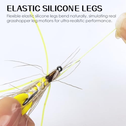 Fly Fishing Flies Kit Hand-Tied Dry Wet Flies Nymphs Streamers Assortment with Fly Box - Image 4