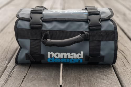 Nomad Design Lure Roll - Medium Size with 6 Pockets Respectively, Portable Waterproof Tarpaulin Fish Lure Bag - Heavy Duty PVC Window, Mesh Cleaning & Drying Tabs - Image 6