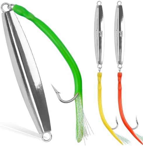 Diamond Jigs Saltwater Fishing Lures, Bottom Bouncing Sinking Casting Lures by JSHANMEI