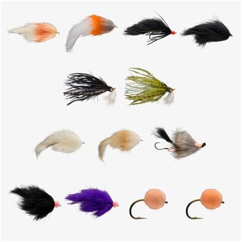 RIO Products Fly Fishing Flies Kit Assortment for Freshwater Fishing, Signature Flies for Trout, Bass, and Salmon, 7/11/12/13/15/20pcs by RIOPRODUCTS