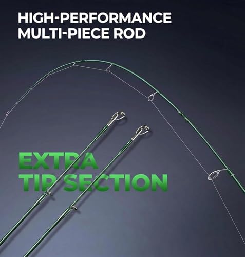 Fly Fishing Rod Combo, 4 Piece 5/6 Portable Fly Rod with Extra Tip, Pre-Loaded Fly Reel with Line Combo,Fly Box, Flies, Fly Fishing Complete Starter Package - Image 3