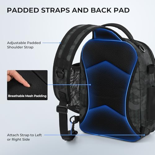 KastKing BaitSpace Fishing Sling Bag, Fishing Backpack with Rod Holder - Image 6
