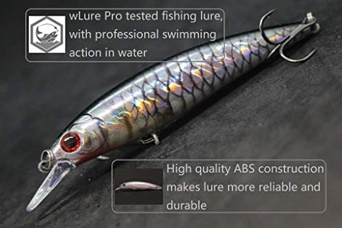 Minnow Crankbait for Bass Fishing Bass Lure Jerkbait Fishing Lures and Tackle Box - Image 5