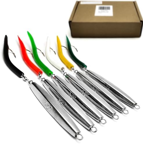 Diamond Jigs Saltwater Fishing Lures for Striped bass, Tuna by VMSIXVM