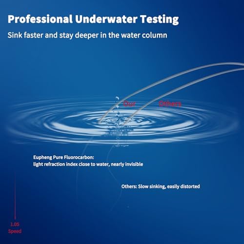 Eupheng Fluorocarbon Fishing Leader, 6/12PCS 20LB-80LB Invisible Fluorocarbon Leaders with Swivel and Snap,100% Fluorocarbon Leaders Line for Saltwater Freshwater - Image 4