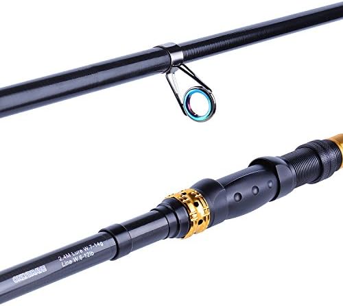 Sougayilang Telescopic Fishing Rod – 24 Ton Carbon Fiber Ultralight, Portable Retractable Handle, CNC Reel Seat, Stainless Steel Guides for Bass, Trout, Salmon, Panfish - Image 3