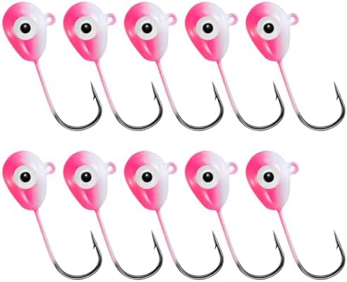 Alwonder 10-Pack Floating Jig Heads Fishing Floats Jigs Lures High-Ball Floater Hook, Surf Fishing Trolling Rockfishing Pompano Rigs Floats for Bass, Walleye, Panfish, Perch, Trout, Redfish by Alwonder