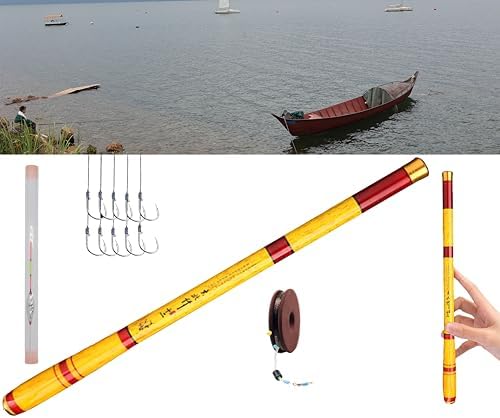 Carbon Fiber Tenkara Fishing Rod Kit Bank Poles for Catfishing All Waters by Unknown