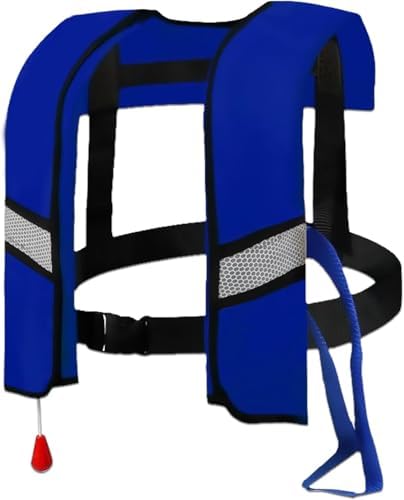 Life Jackets for Men Women - 150N Automatic Inflation Swim Vest with Reflective Strips & Safety Buckle ~ Lightweight &Breathable by forkidsyouthplaygames