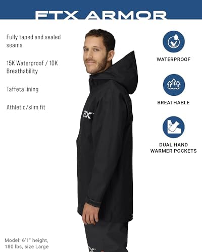 FROGG TOGGS Men's FTX Armor Waterproof Fishing Rain Jacket for Anglers - Image 3
