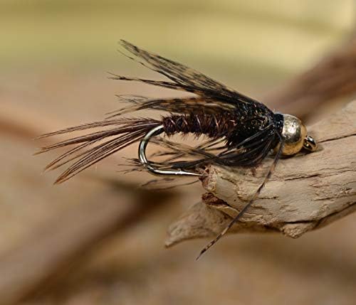 Pheasant Tail Nymph Fly - Soft Hackle Tied on Mustad Signature Fly Hooks - 1 Doz by RegionFishing