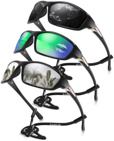Polarized Sports Wrap Around Sunglasses Men Fishing Running Golf by Foliful