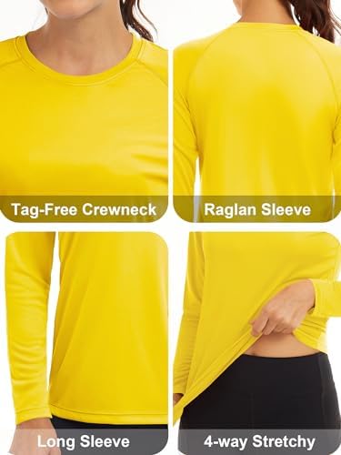 MAGCOMSEN Women's Long Sleeve Shirts UPF 50+ Sun Protection Shirts for Hiking Fishing Workout Rash Guard - Image 5