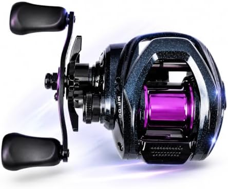 DCast Baitcasting Fishing Reel with Digital Anti-Backlash Control & Smart Braking System, Lightweight Easy-Cast Baitcaster for Bass Fishing by KingKatch