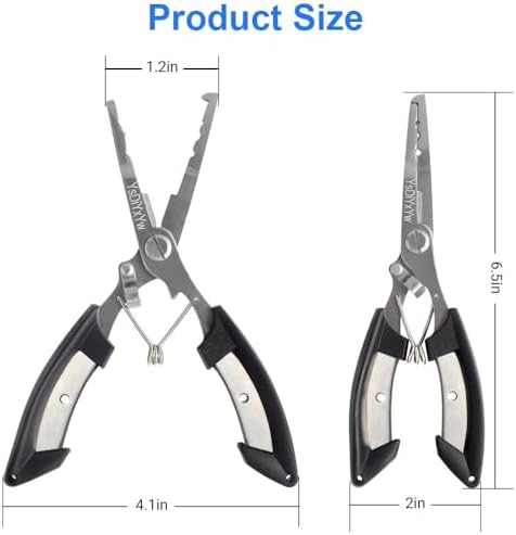 Fishing Pliers, 3rd Generation Multifunctional Stainless Steel Fish Pliers Hook Remover Tools with Lanyard, Suitable for Saltwater and Freshwater - Image 2