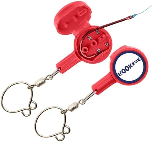 HOOK-EZE Fishing Knot Tying Tool | Protect from Fish Hooks | Tie Fishing Knots Easily | Cool Gadgets for Fishermen | Ice Fly Fishing | Fishing Accessories for Beginner Anglers | Nail Knot Tool by HOOK-EZEFISHINGQUICKKNOTTOOL