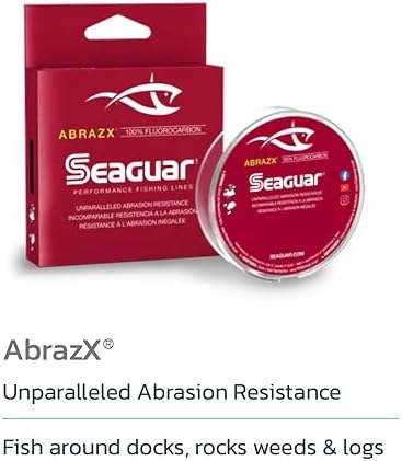 Seaguar AbrazX Freshwater Abrasion Resistant Fluorocarbon Fishing Line for Docks, Rocks, Weeds, & Logs - Multiple Sizes - Image 2