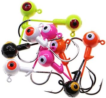 Fishing Lures Jig Heads,Ball Heads 1/32oz-1oz,Sharp Fishing Hooks for Freshwater or Saltwater - Image 2
