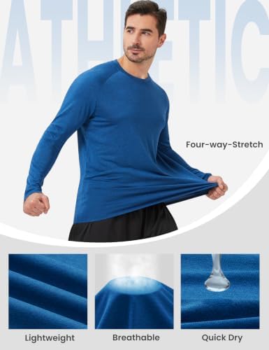 MLYENX 7 Pack Long Sleeve Shirts for Men Sun Protection Quick Dry - Image 4