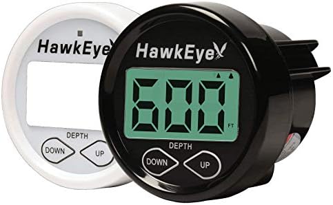 DepthTrax 2B Boat Mount in Dash Digital Depth Finder by HawkEyeElectronics