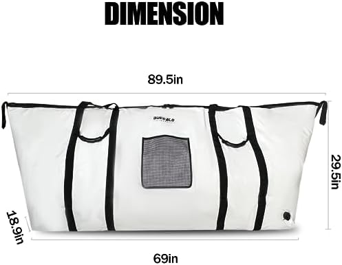 Buffalo Gear Large Fish Kill Bag, 60in 72in 90in Fish Cooler Bag Portable Tuna Bag Keep Ice-Cold and Fresh over 48H - Image 7
